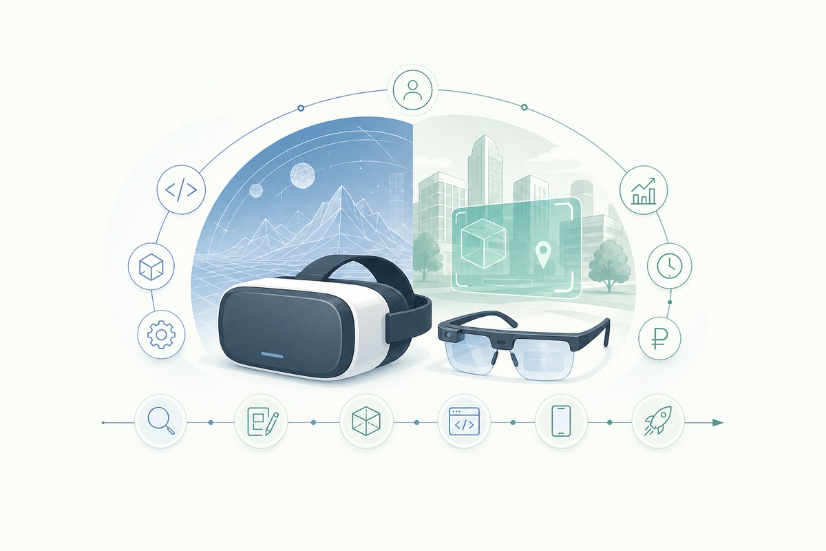 Разработка VR и AR приложений: технологии, стоимость и тренды 2026