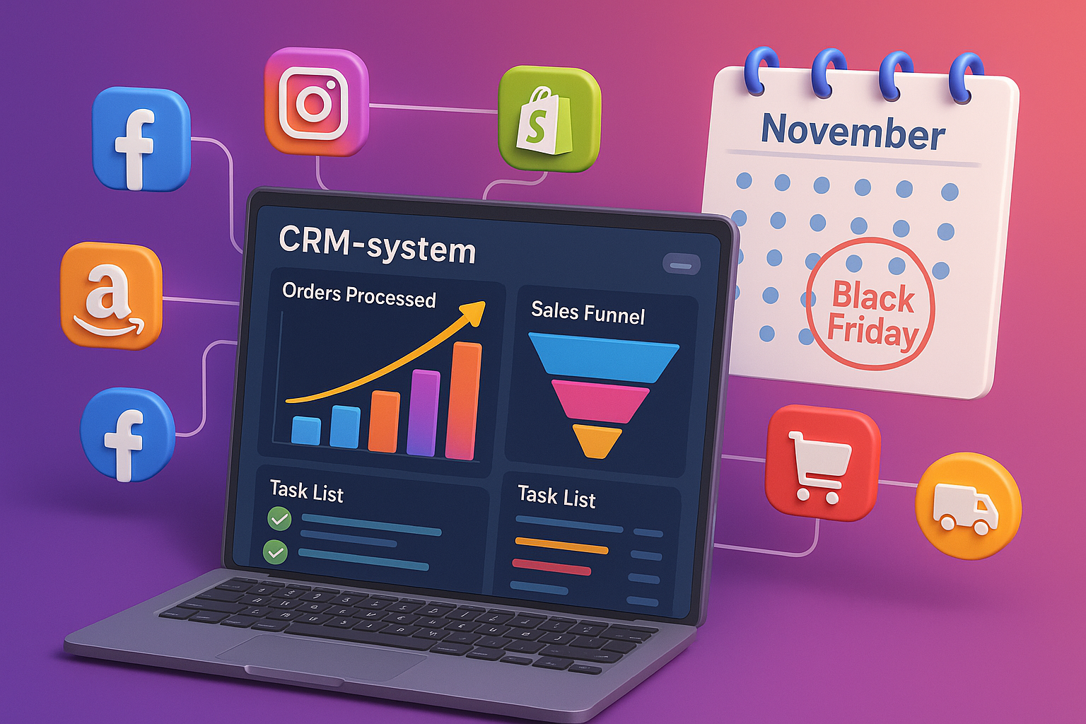 Внедрение CRM для интернет-магазина за месяц до Черной пятницы